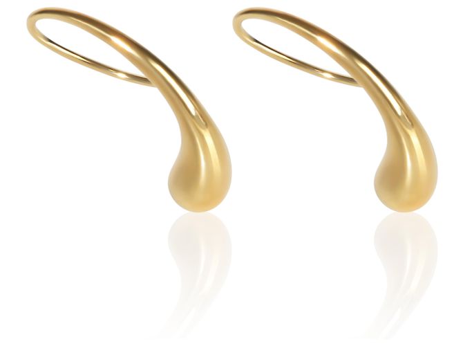 Orecchini Elsa Peretti Teardrop in oro giallo Tiffany & Co. - vista 3