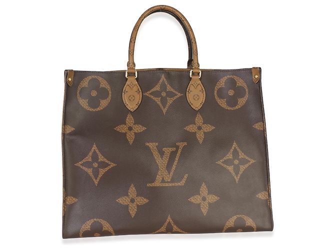 Louis Vuitton Reverse Monogram Canvas Onthego GM Marrone - vista 2