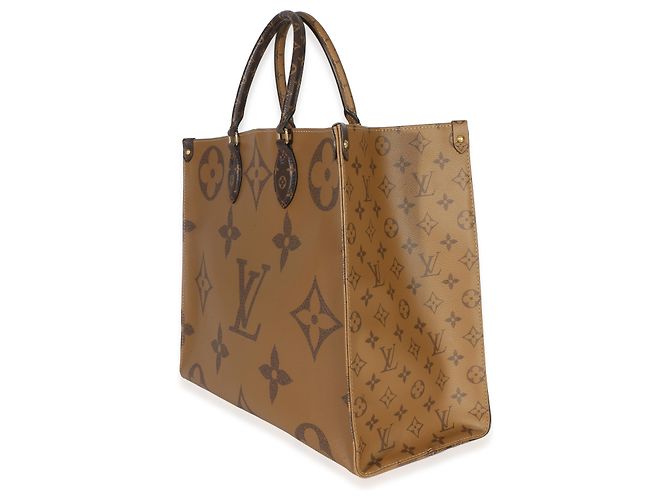 Louis Vuitton Reverse Monogram Canvas Onthego GM Marrone - vista 3