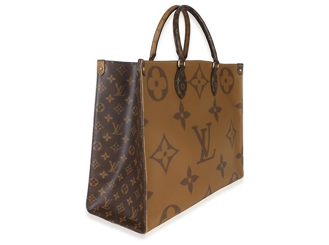 Louis Vuitton Reverse Monogram Canvas Onthego GM Marrone - vista 4