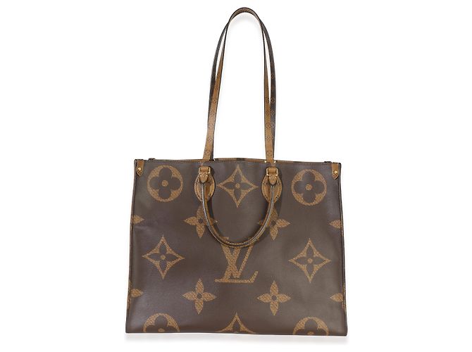 Louis Vuitton Reverse Monogram Canvas Onthego GM Marrone - vista 5