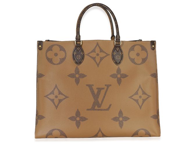 Louis Vuitton Reverse Monogram Canvas Onthego GM Marrone - vista 8