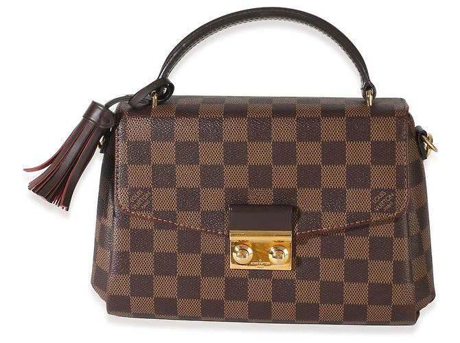 Louis Vuitton Damier Ebene Canvas Croisette Marrone - vista 8