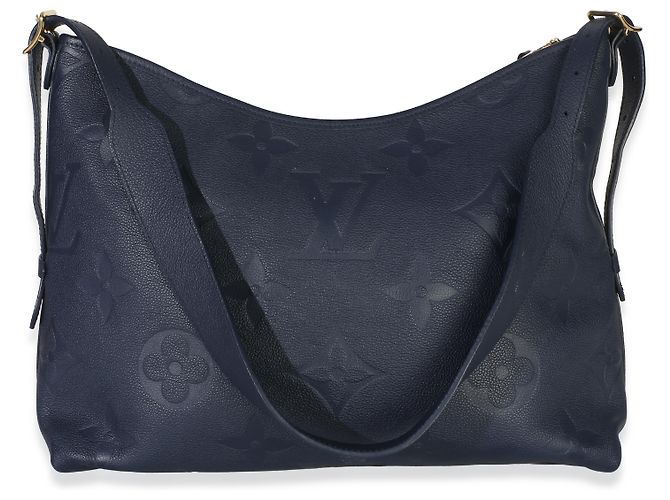 Louis Vuitton Navy Giant Monogram Empreinte Carryall MM Blu - vista 2