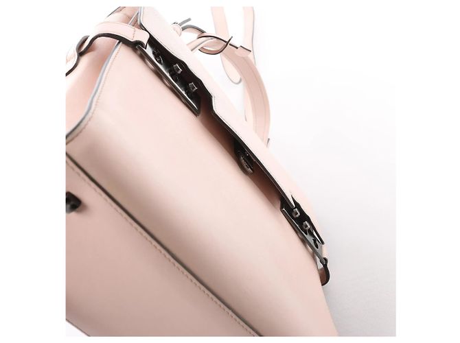 Borsa a mano 2Way Delvaux Tempête MM in pelle Rosa Beige - vista 10