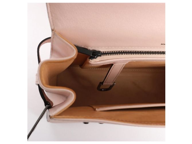 Borsa a mano 2Way Delvaux Tempête MM in pelle Rosa Beige - vista 14