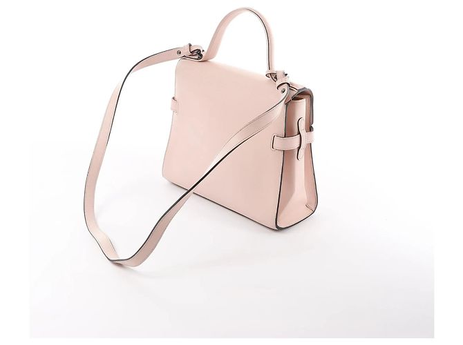 Borsa a mano 2Way Delvaux Tempête MM in pelle Rosa Beige - vista 4
