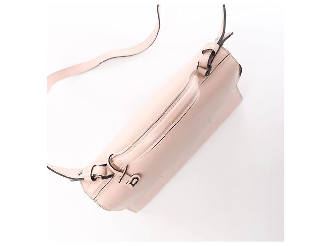 Borsa a mano 2Way Delvaux Tempête MM in pelle Rosa Beige - vista 6