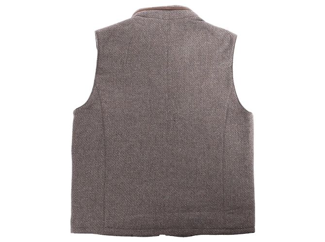 Corneliani Seide-Kaschmir Weste, Größe 50 IT Braun - Ansicht 2