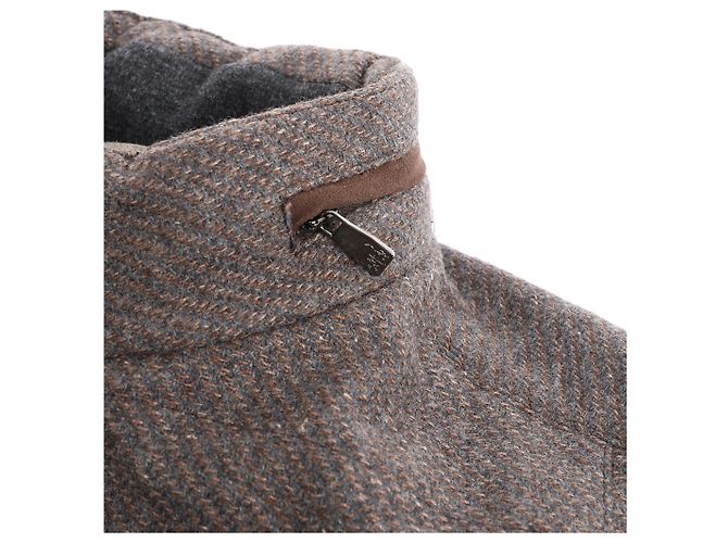 Corneliani Seide-Kaschmir Weste, Größe 50 IT Braun - Ansicht 9