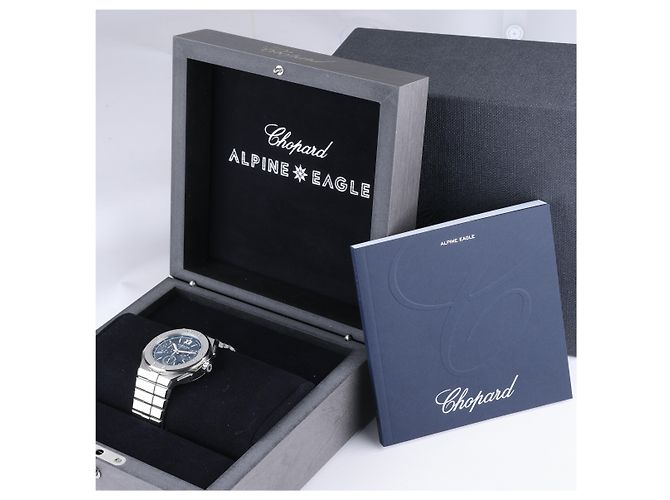 Orologio Chopard Alpine Eagle XL Chrono 298609-3001 SS AT Quadrante Blu - vista 11