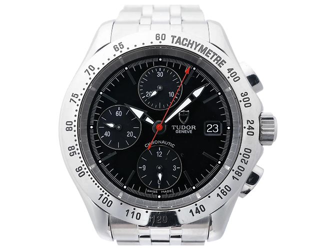 Autre Marque Orologio Tudor Chronautic 79380P 832584 SS AT con quadrante nero - vista 2