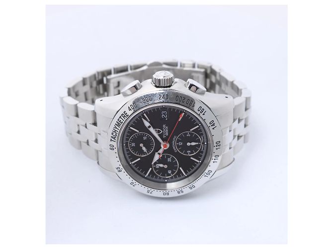 Autre Marque Orologio Tudor Chronautic 79380P 832584 SS AT con quadrante nero - vista 4