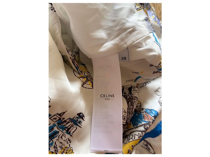 Céline Seidenrock Weiß Mehrfarben - Ansicht 3