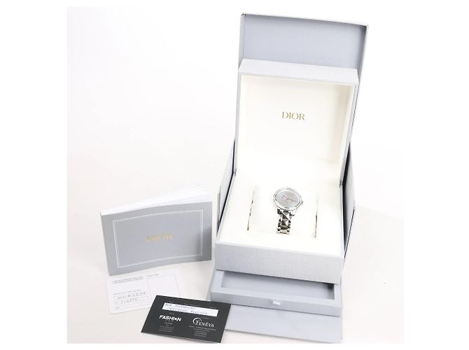 Orologio Dior Montaigne CD152510 FU6977 SS AT con quadrante blu - vista 14