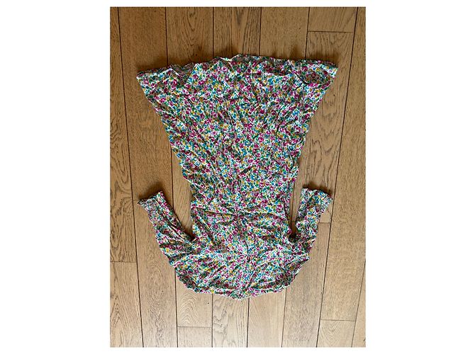 Autre Marque Rixo Kleid Mehrfarbig aus Polyester Mehrfarben - Ansicht 2