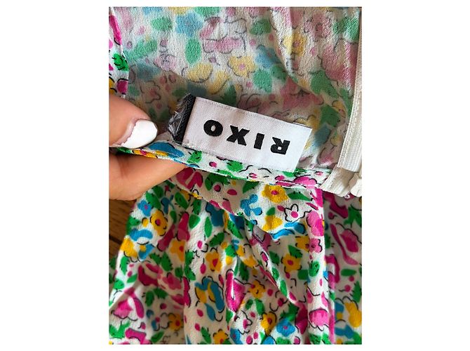 Autre Marque Rixo Kleid Mehrfarbig aus Polyester Mehrfarben - Ansicht 3