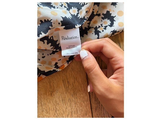 Autre Marque Realisation Kleid aus Seide mehrfarbig Mehrfarben - Ansicht 4