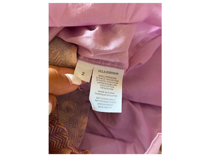 Vestido Ulla Johnson de algodón morado Multicolor - vista 3