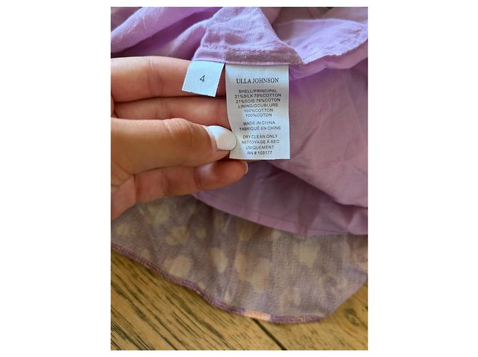Abito Ulla Johnson in cotone viola Multicolore - vista 3