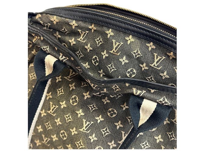 Louis Vuitton Monogram Mini Sac Marie Kate Tote Handbag Marrone Bianco Blu navy - vista 10