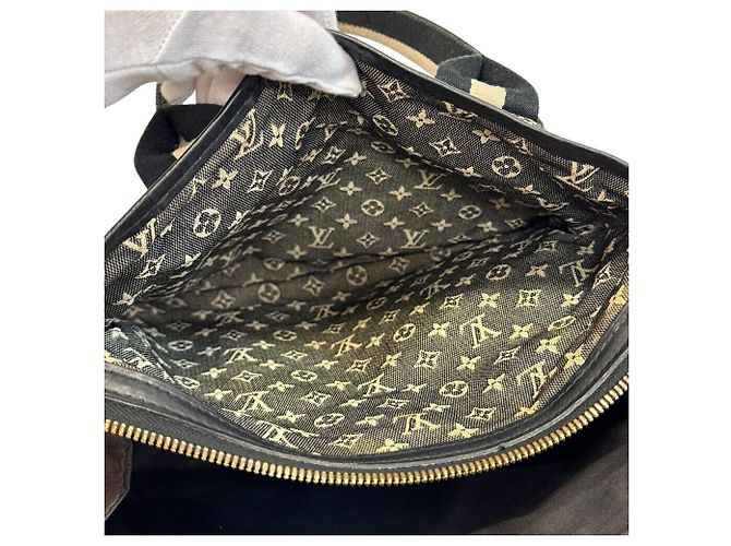 Louis Vuitton Monogram Mini Sac Marie Kate Tote Handbag Marrone Bianco Blu navy - vista 11