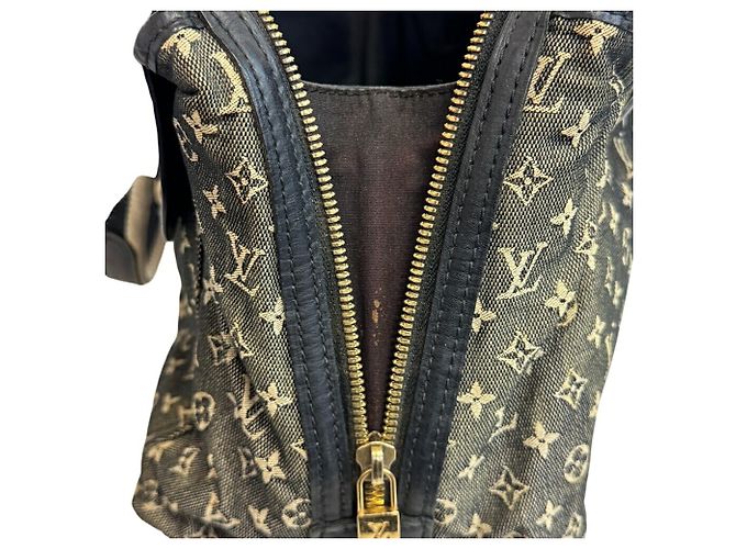Louis Vuitton Monogram Mini Sac Marie Kate Tote Handbag Marrone Bianco Blu navy - vista 8