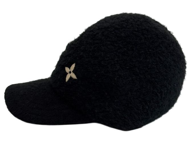 Cappello in pelliccia Louis Vuitton Woolgram Flight Mode Nero - vista 3