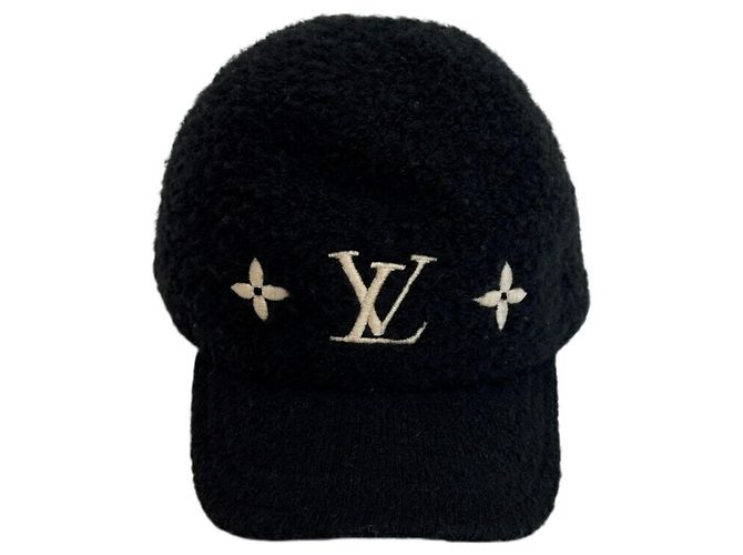 Cappello in pelliccia Louis Vuitton Woolgram Flight Mode Nero - vista 4