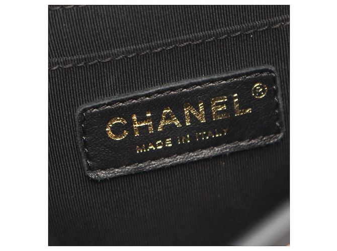 Zaino Chanel Matelassé in pelle d'agnello nera Nero - vista 4