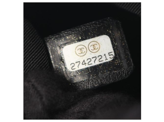 Zaino Chanel Matelassé in pelle d'agnello nera Nero - vista 5