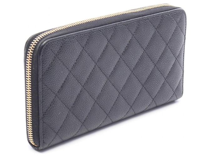 Cartera larga redonda Chanel Matelassé Negro - vista 2