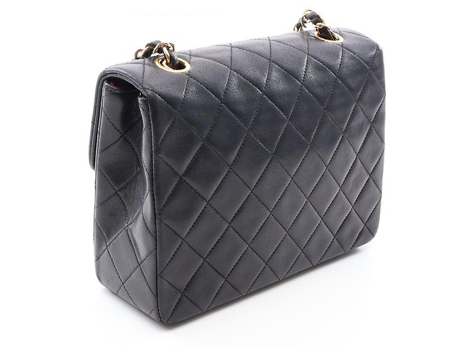 Borsa a tracolla Chanel Mini Matelassé 20 Nero - vista 2