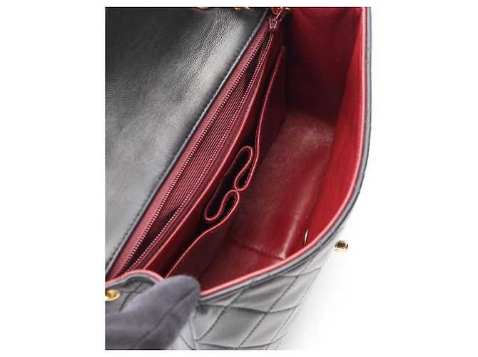 Borsa a tracolla Chanel Mini Matelassé 20 Nero - vista 3