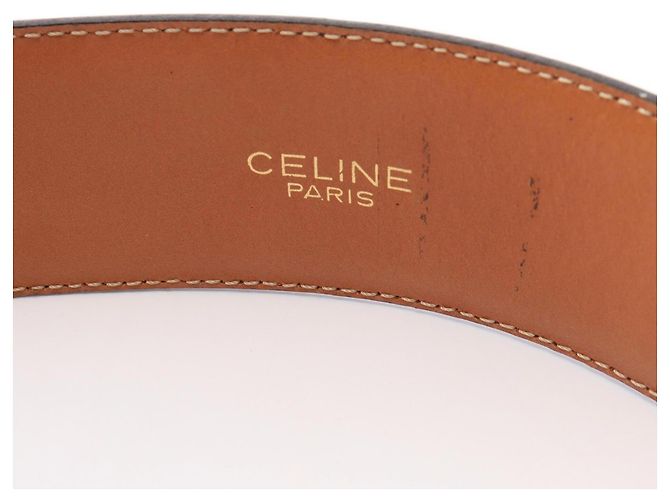 Céline Cinturón Celine Sulky Gold Hardware Negro - vista 4