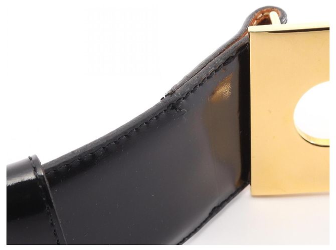 Céline Cinturón Celine Sulky Gold Hardware Negro - vista 9