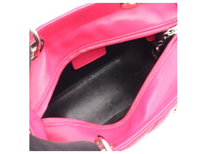 Borsa 2-Way LADY DIOR Cannage Christian Dior Nero Rosa Porpora - vista 3