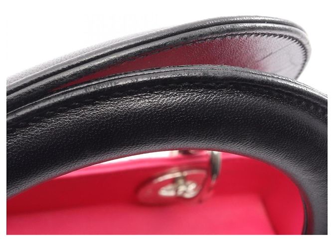 Borsa 2-Way LADY DIOR Cannage Christian Dior Nero Rosa Porpora - vista 7