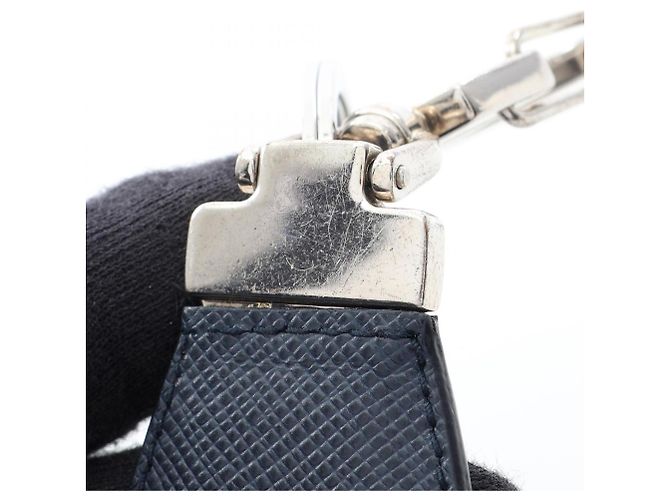 Saffiano Accessorio Portachiavi Prada Navy Blu navy - vista 4