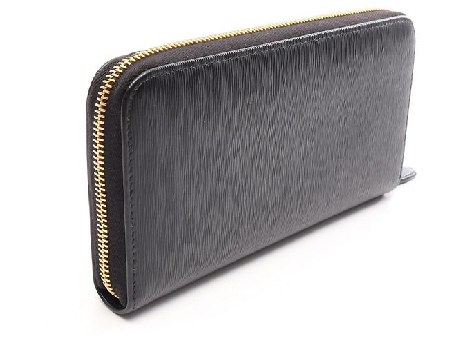 Cartera larga de piel negra de Prada Negro - vista 2