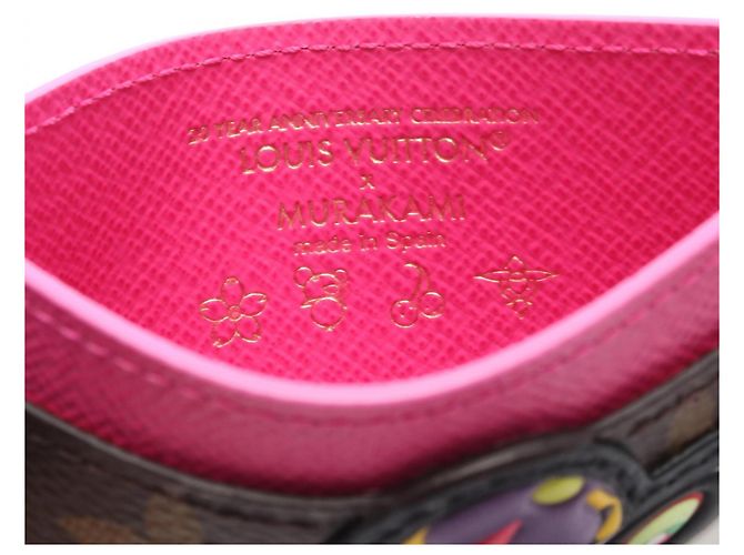 Louis Vuitton Monogram Panda Card Case Castaño Rosa - vista 4