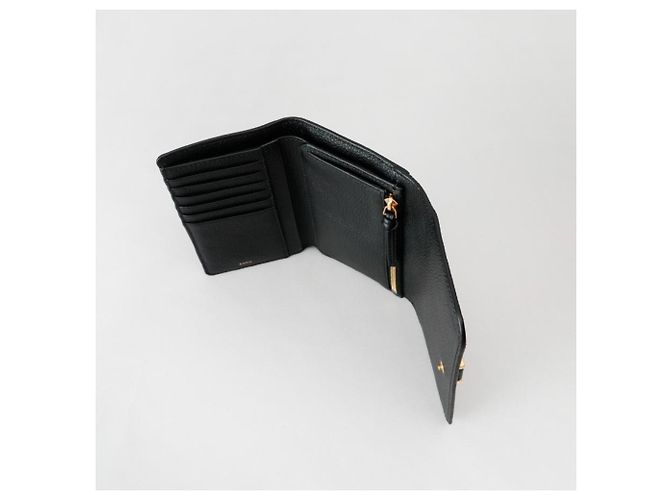 Chloé Marcie Leder Tri-fold Geldbörse Schwarz - Ansicht 4