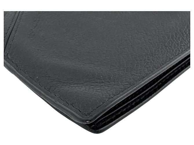 Cartera bi-fold de piel Saffiano Prada Negro - vista 4