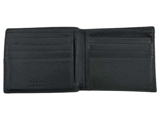 Cartera bi-fold de piel Saffiano Prada Negro - vista 5