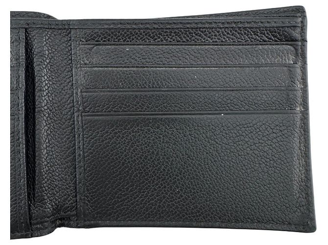Cartera bi-fold de piel Saffiano Prada Negro - vista 7