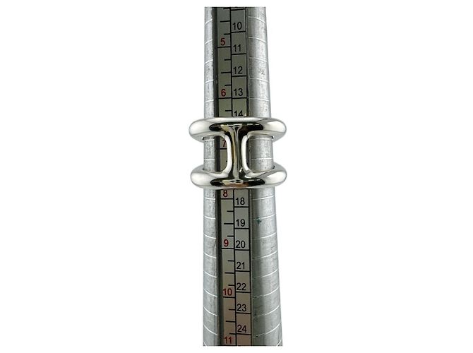 Ring Hermès Anello Hermes Osmos GM in Argento Sterling 925 - vista 8