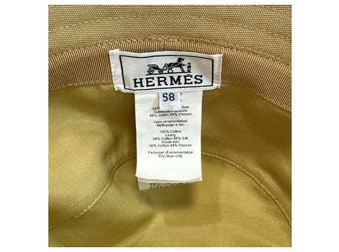 Hermès HERMES Milo H Anglerhut in Beige - Ansicht 7