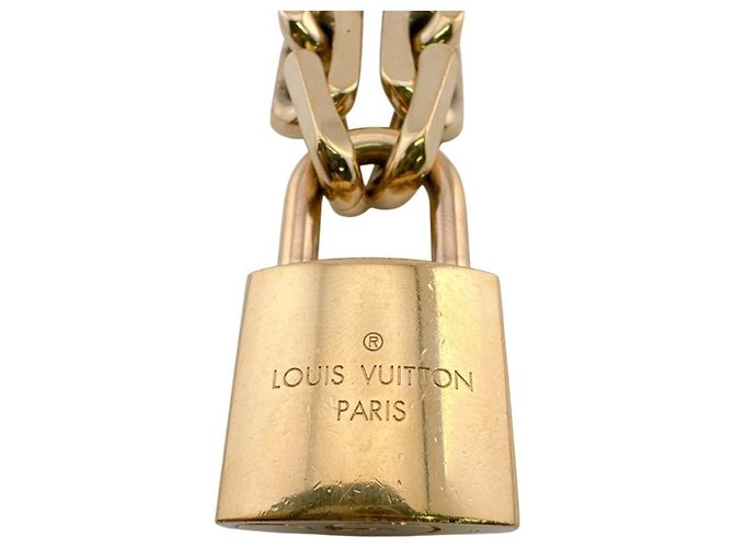 Louis Vuitton MP2993 Collier LV Edge Cadena Metal Necklace D'oro - vista 7