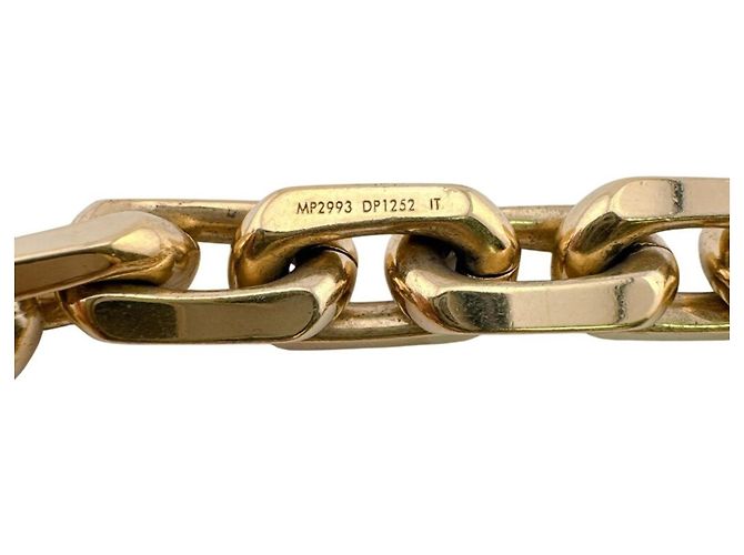 Louis Vuitton MP2993 Collier LV Edge Cadena Metal Necklace D'oro - vista 8