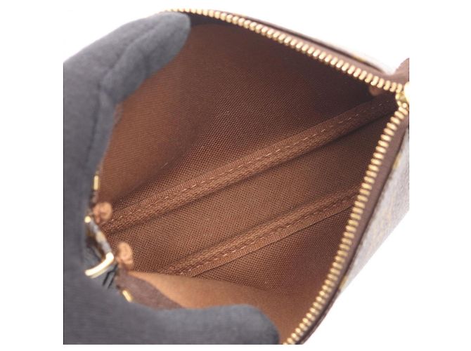 Borsa Louis Vuitton Mini Pochette Accessoires Marrone Multicolore - vista 3
